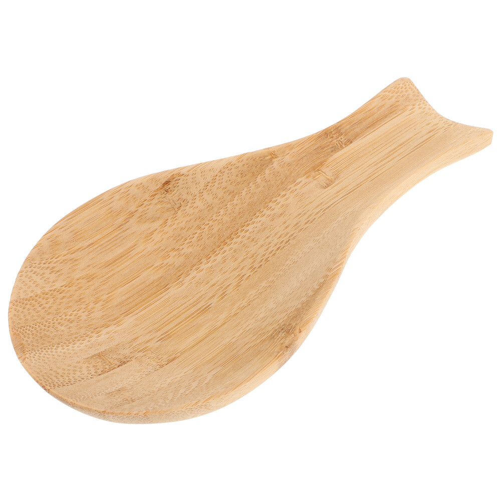 Bamboo Spoon Rest Chopstick Holder for Asian Soup Spoons Kitchen Accessory