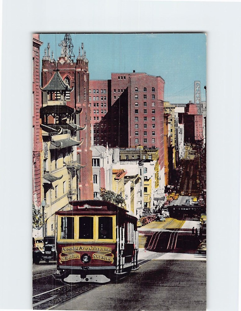 Postcard Cable Car San Francisco California USA