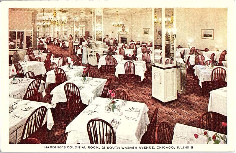 Postcard RESTAURANT SCENE Chicago Illinois IL m/09 AJ2938