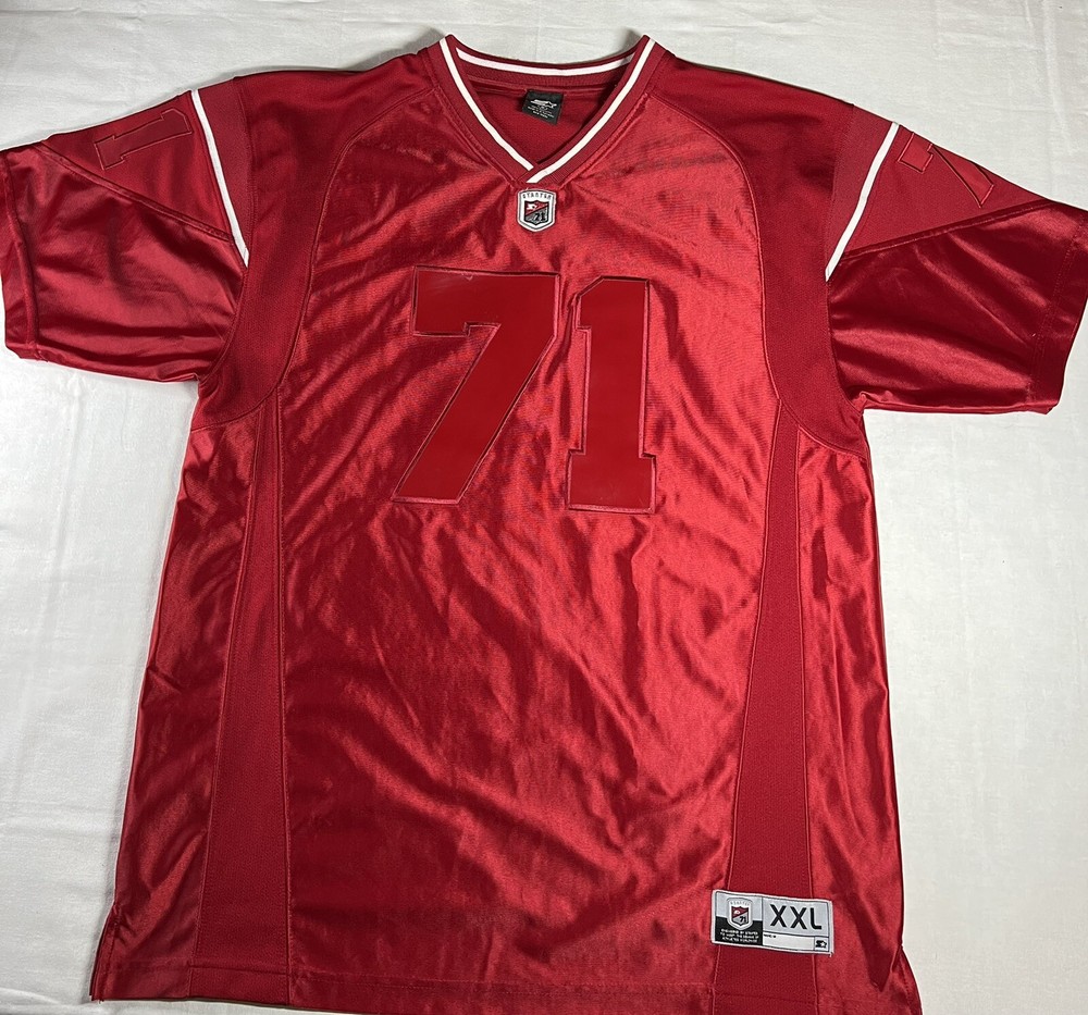 Starter Jersey Men's Medium #71 Short Sleeve Red Nice Condition See Photos