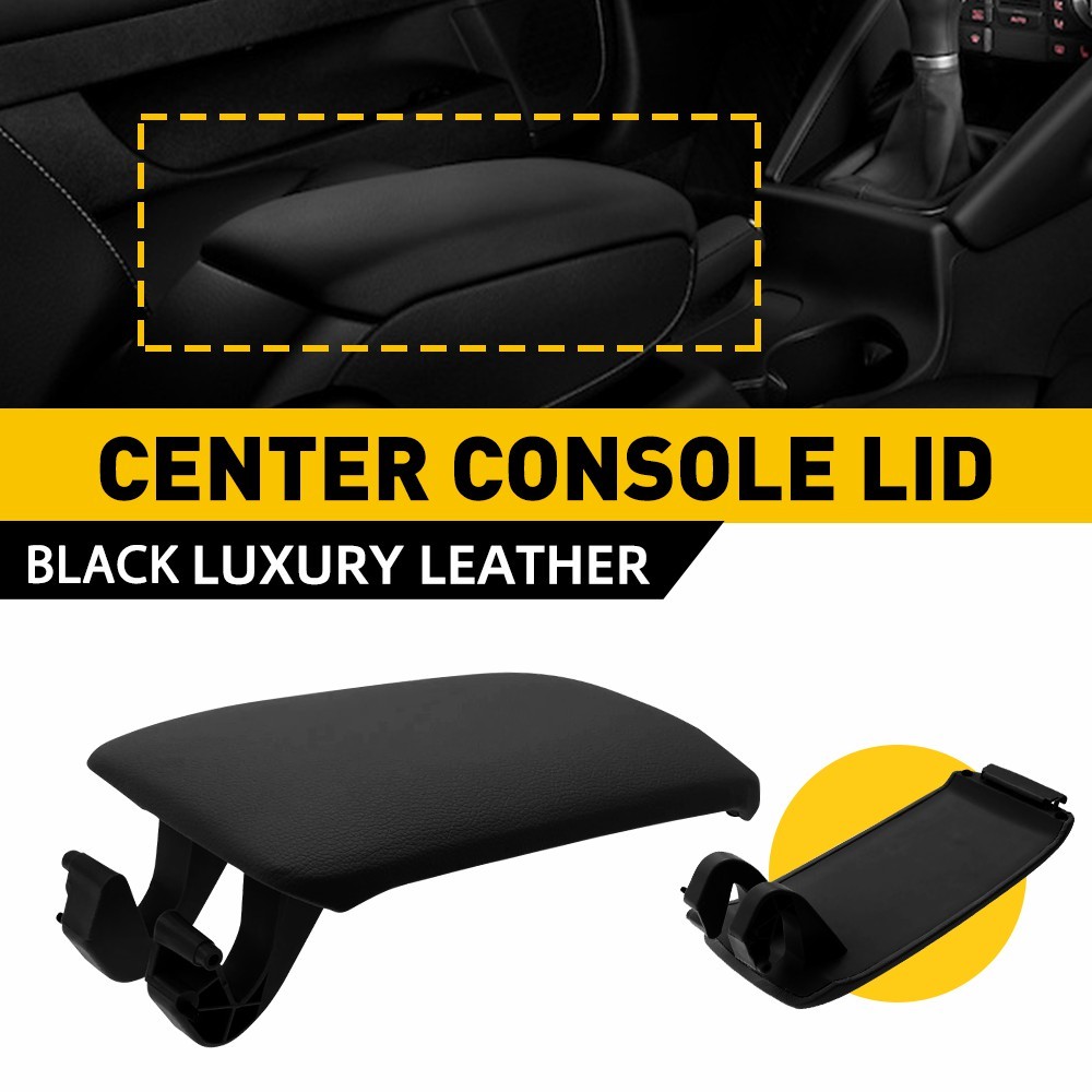For Audi A3 8P 2003-2012 Black Leather Armrest Center Console Lid 8P0864245P I