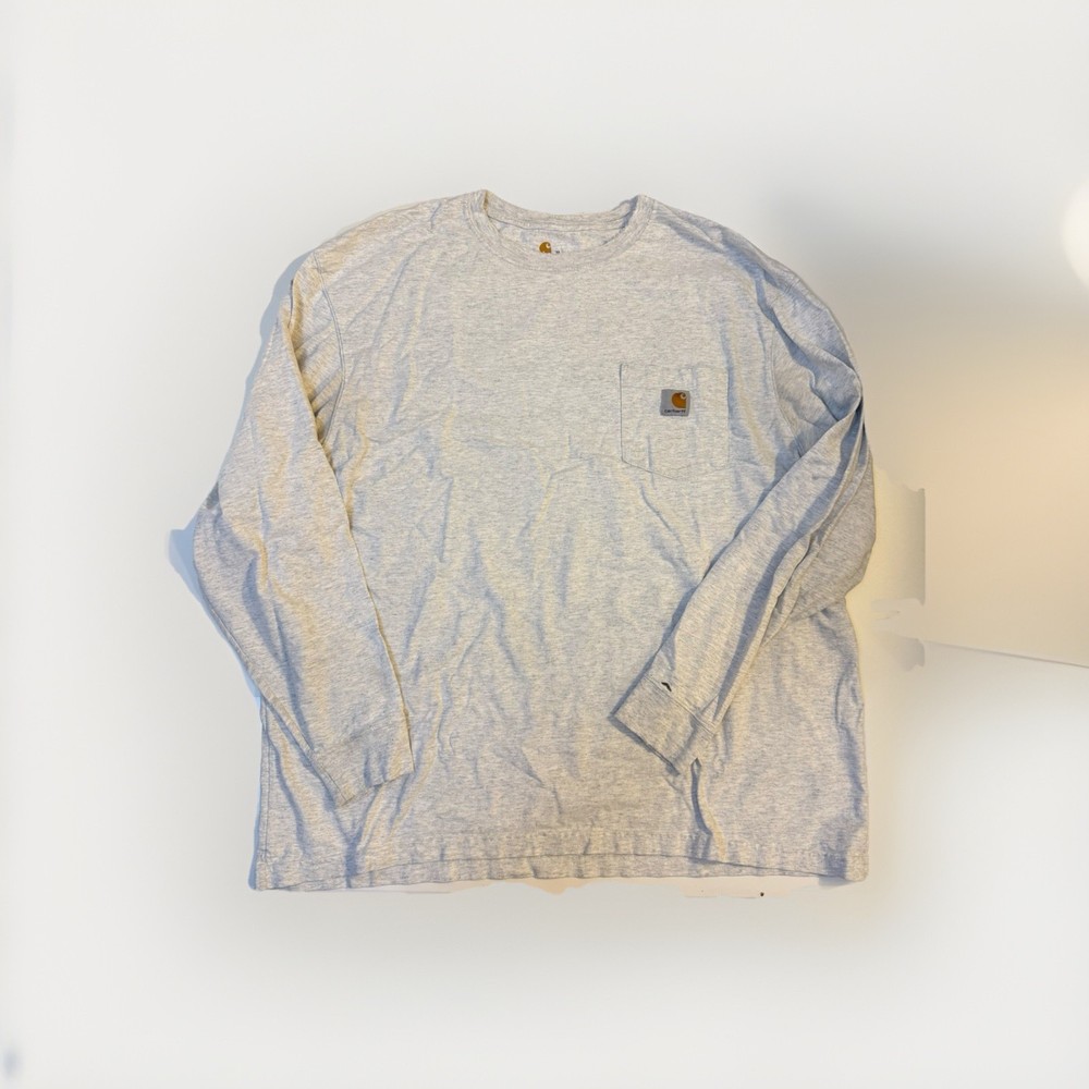 Carhartt Long Sleeve Sleeve T Shirt With Pocket Original Fit Mens Size XL New