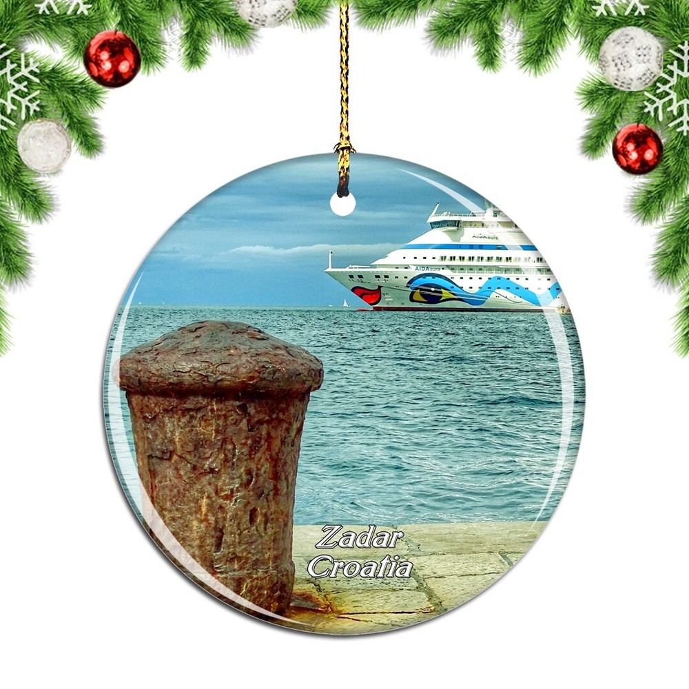 Croatia Sea Organ Zadar Christmas ornament city travel souvenir
