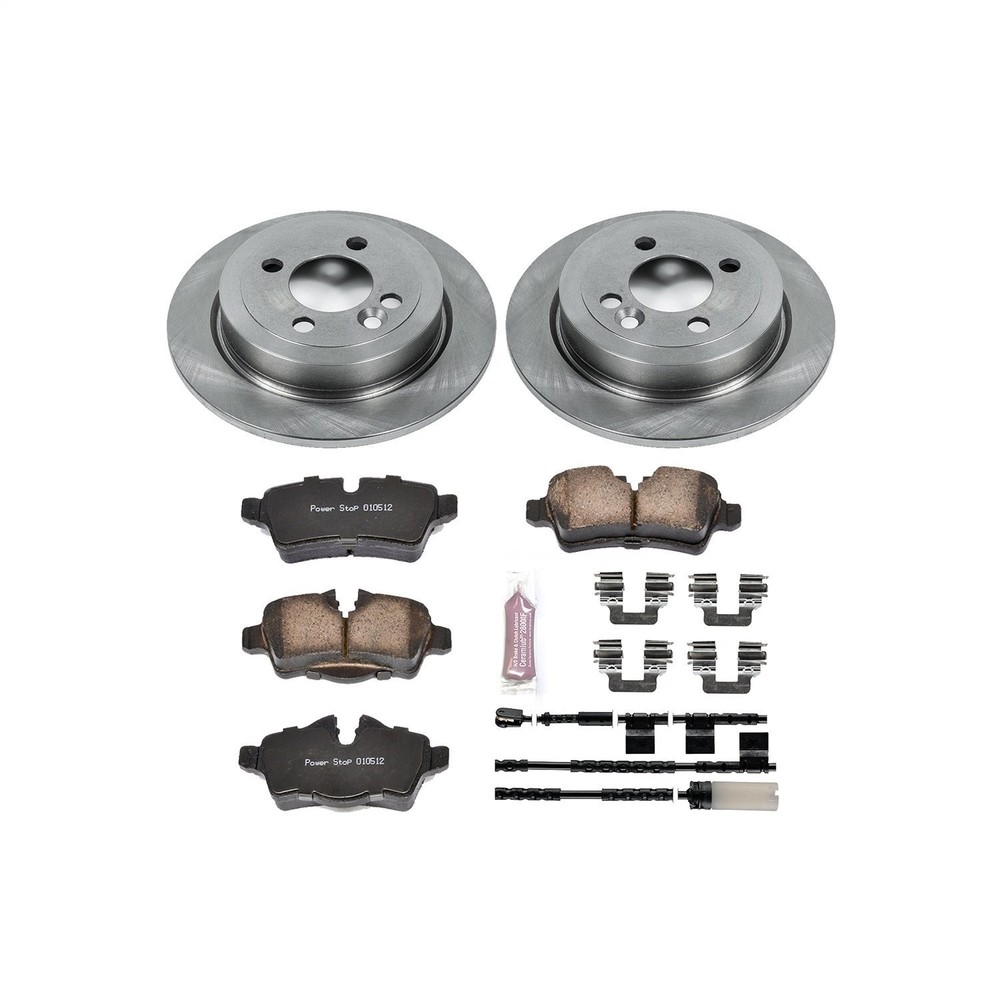 Power Stop KOE6331 1-Click Daily Driver Brake Kits Rear OE Replacement Rotors Z1