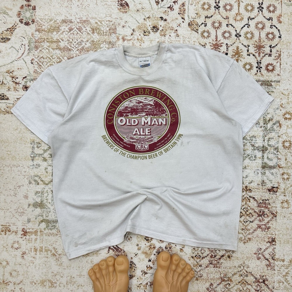 Vintage 1998 Champion Beer of Britain Brewers USA Humor Trashed Old Man Design