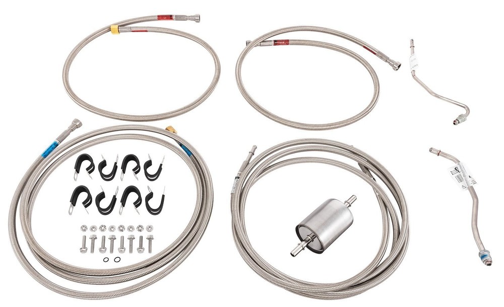 JEGS 13547 Quick-Fix Complete Fuel Line Kit 1988-1995 GM K1500 K2500 K3500 Truck