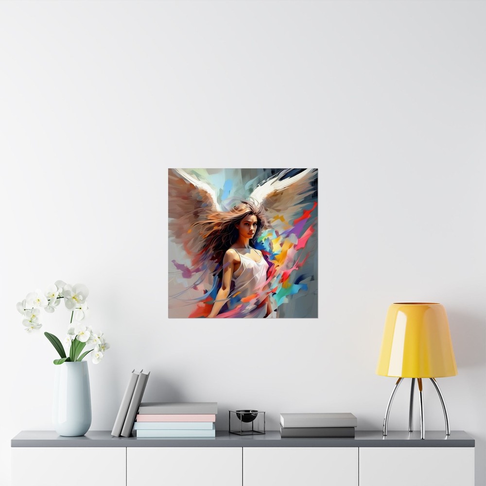 Abstract Angel 8 Matte Vertical Wall Art Posters  -image