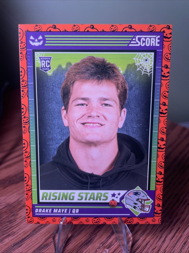 2024 Panini Score-A-Treat - Rising Stars Drake Maye #17 Orange Pumpkins (RC)