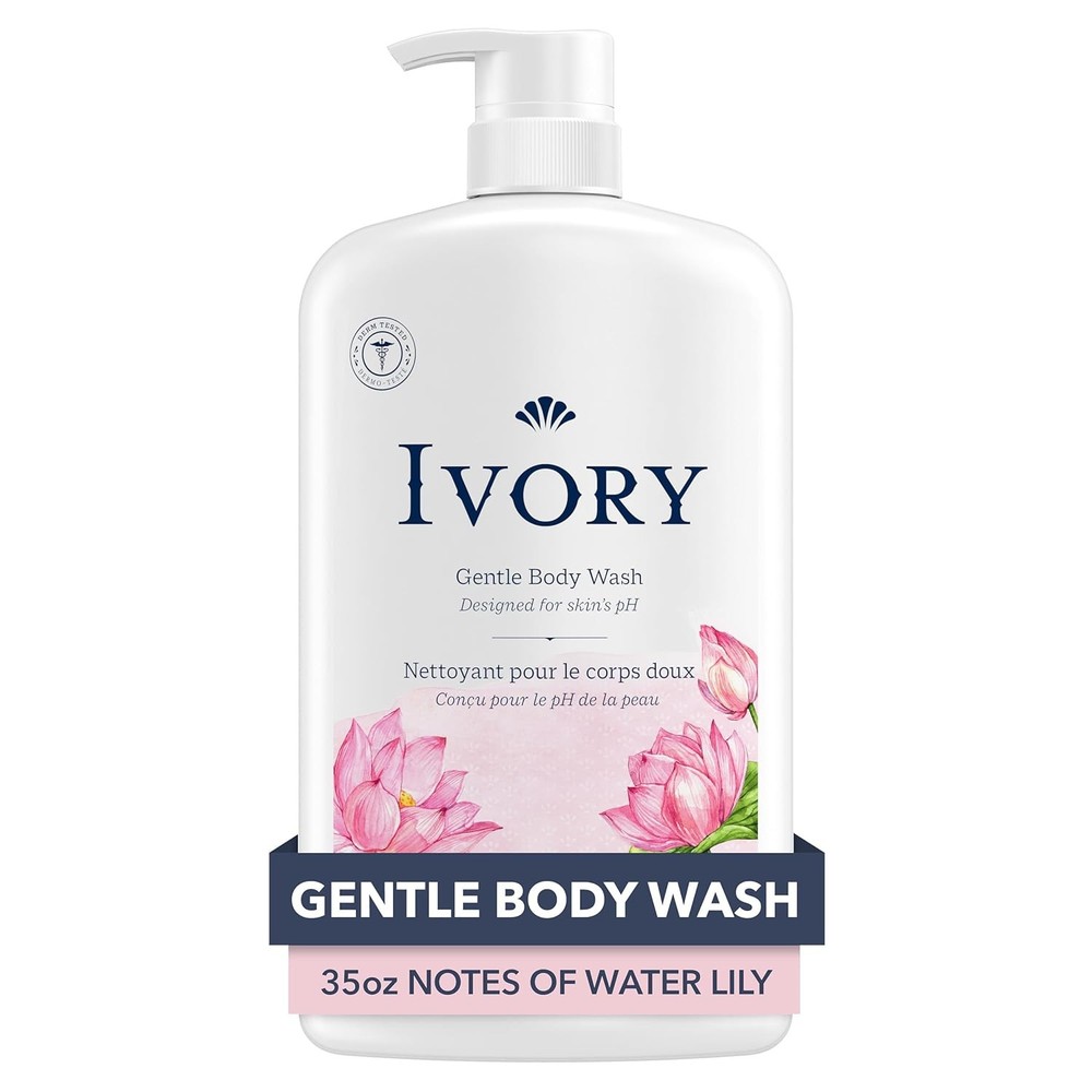 Ivory Body Wash, Designed the Whole Family, Gentle Formula, Free of Dyes 35 oz