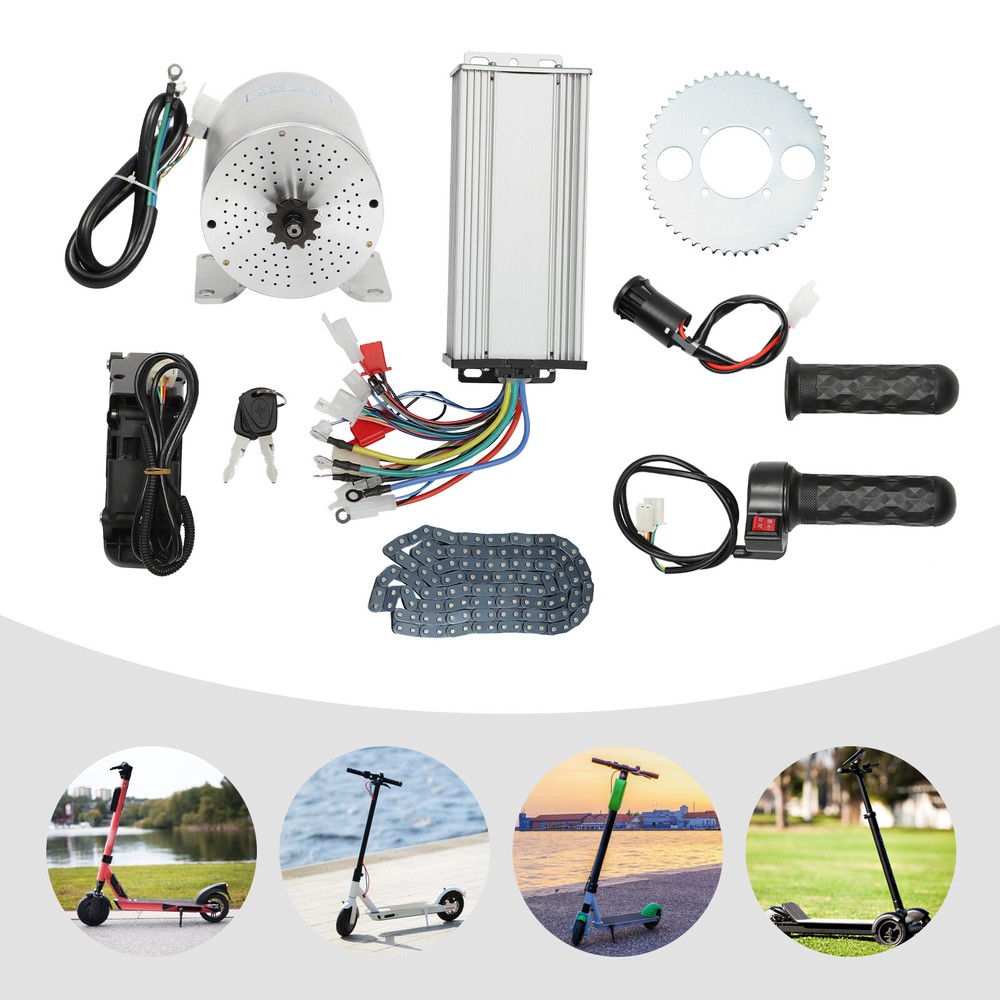 72V BLDC Motor Kit And Brushless Controller For Electric Scooter Go Kart 3000W！