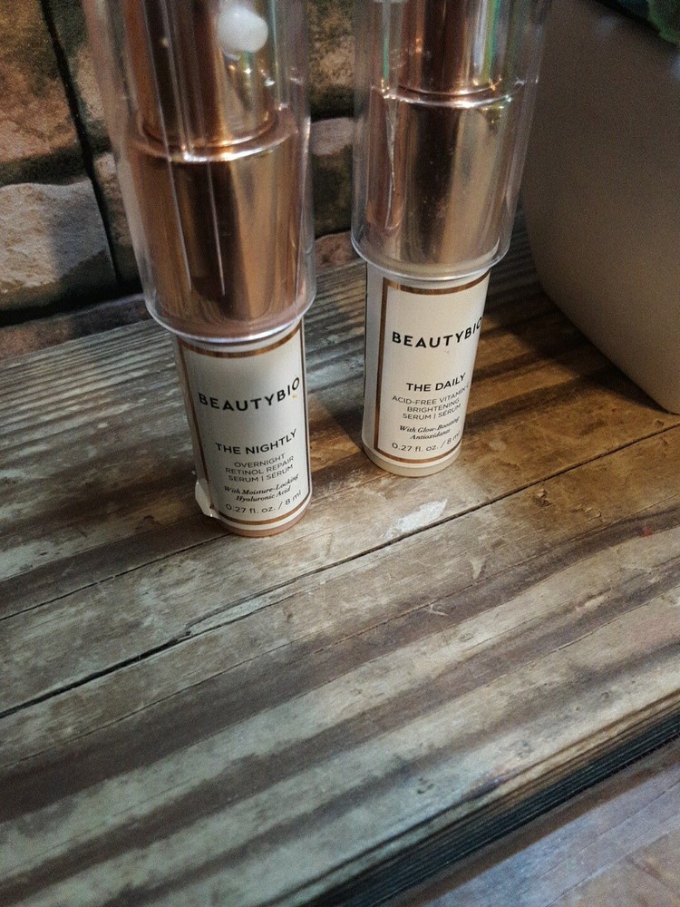 BEAUTY BIO THE DAILY & NIGHTLY Acid-Free Vitamin C Brightening Serum 0.27oz MINI-image