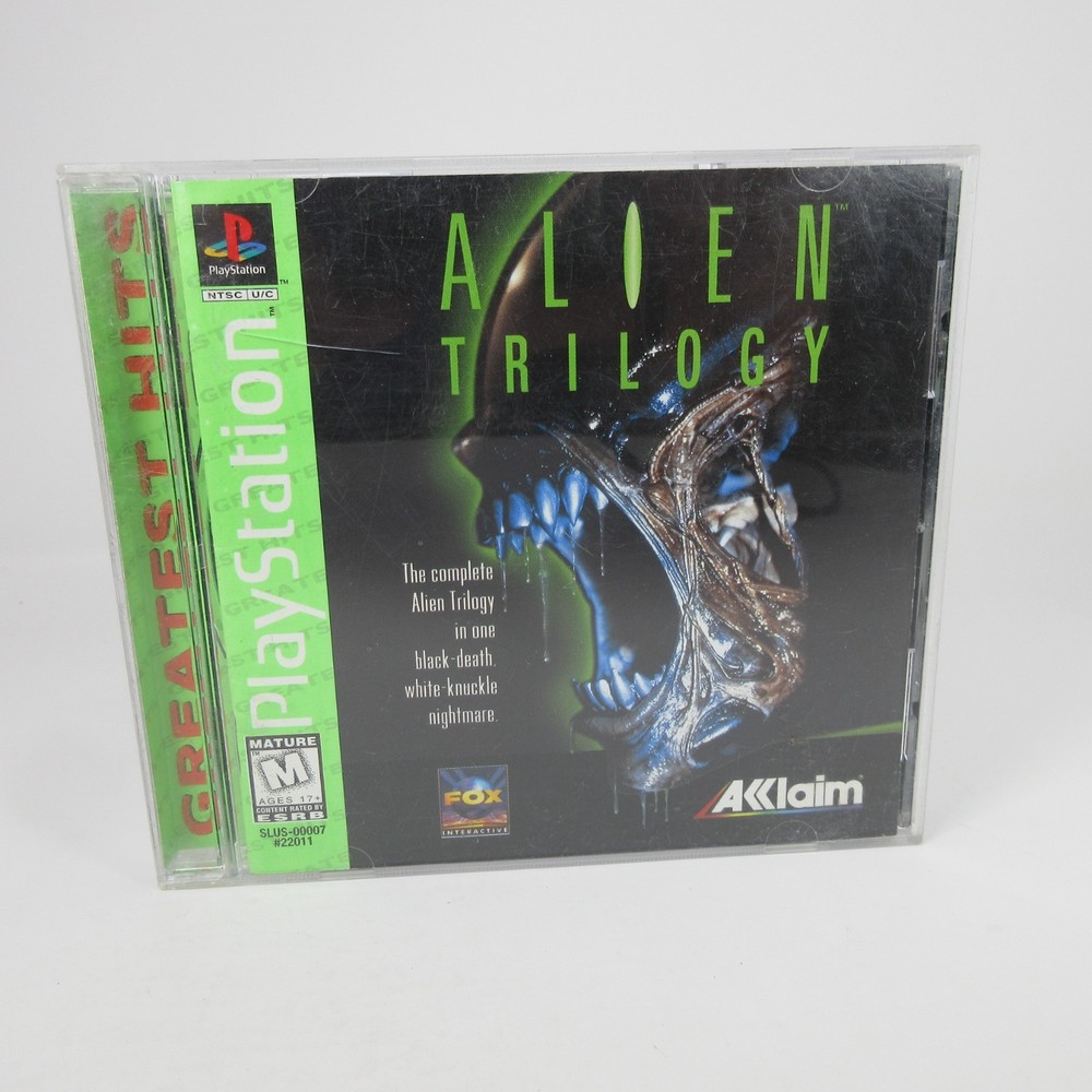 SONY PLAYSTATION 1 PS1 ALIEN TRILOGY GAME CIB w/ MANUAL & REG CARD NR!