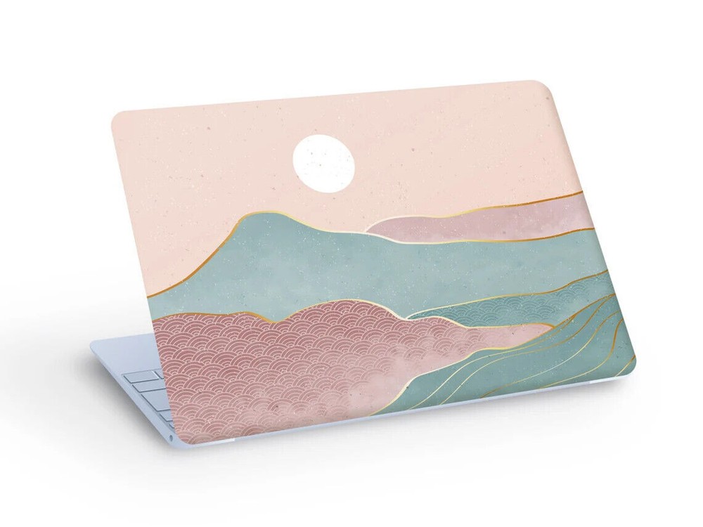 Abstract Sun & MOUNTAIN LAPTOP SKIN Decal Sticker - Custom Size