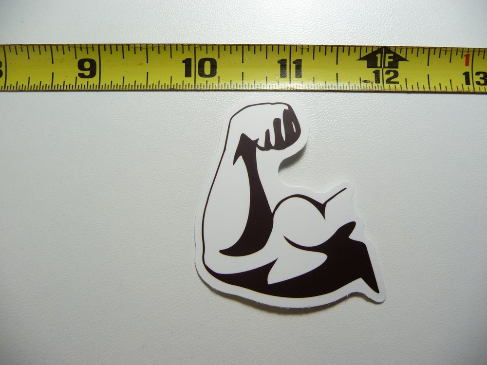 Bicep Pose Gym Sticker for Fitness and Weightlifting Motivation