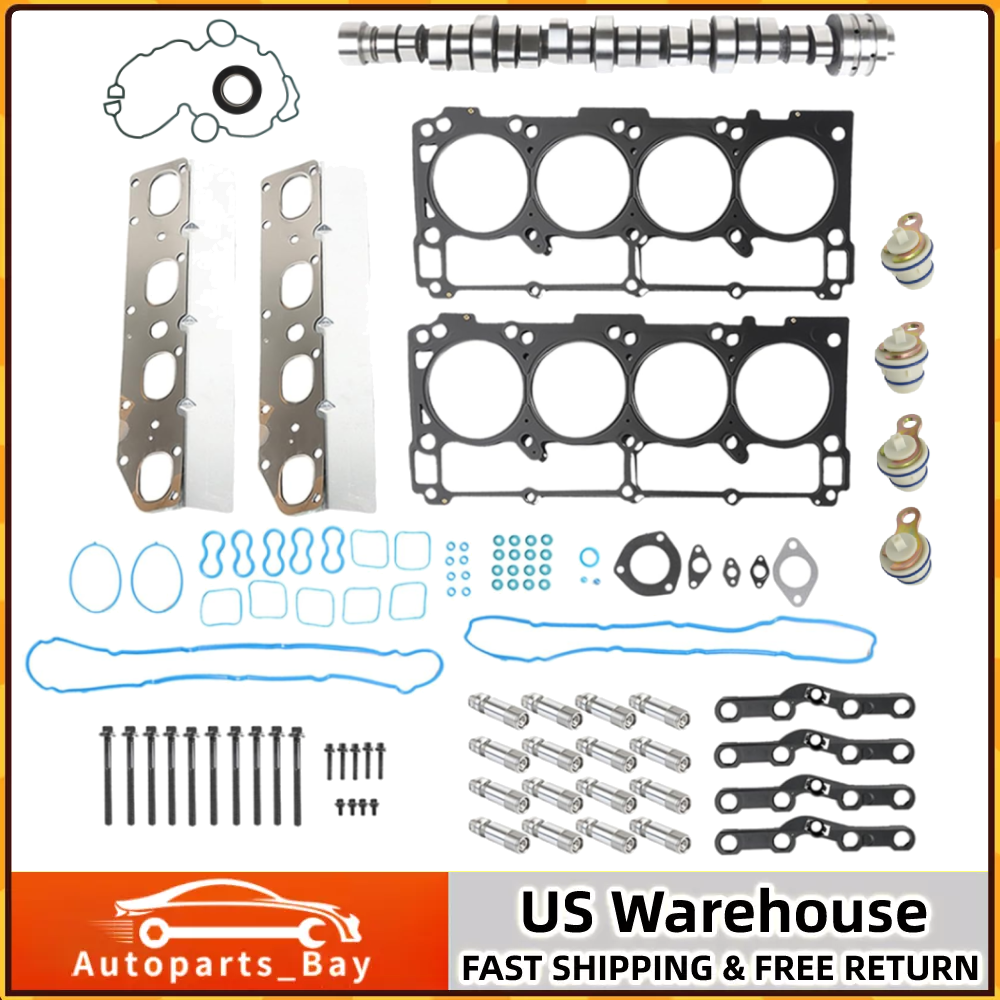 Non-MDS Lifters Kit Camshaft Head Gaskets Fits 11-16 Ram 2500 3500 5.7L Hemi V8