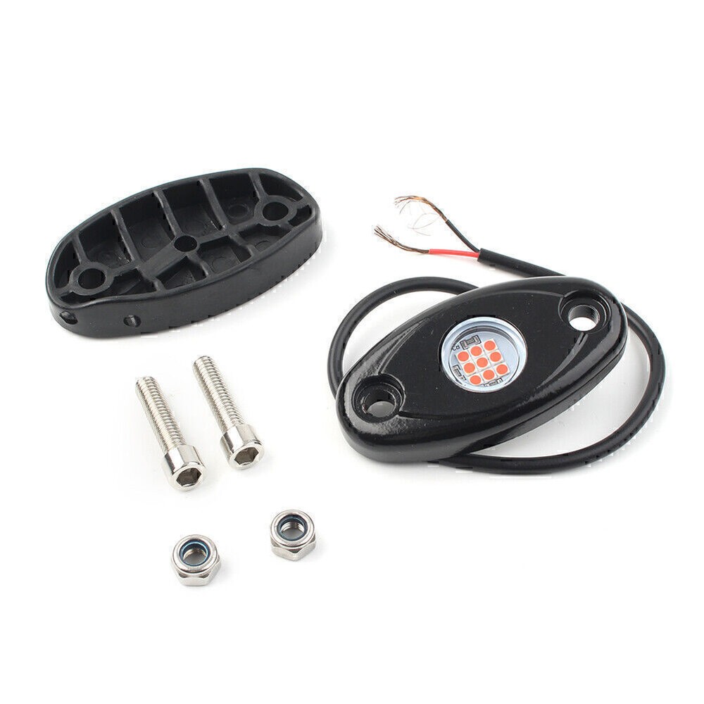 Car Red LED Rock Light Lamp 9W For Truck JEEP ATV SUV Trail Rig Bar Lamp US