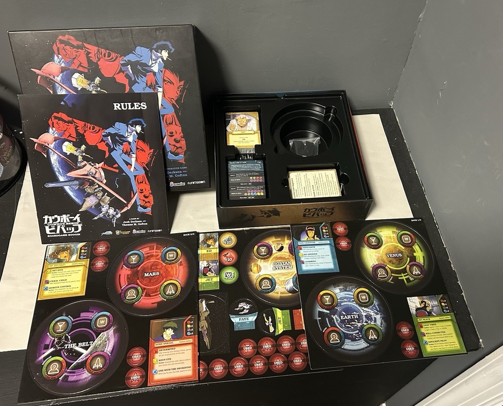 Cowboy Bebop Boardgame Boogie Board Game Sealed 1-4 Players Cooperative Anime
