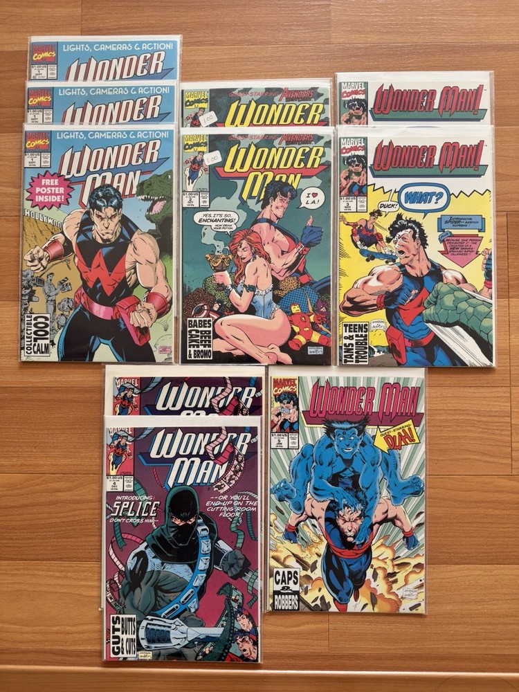 Marvel Comics Wonder Man 1-5 Lot Of 10 Comic Books NM 1991