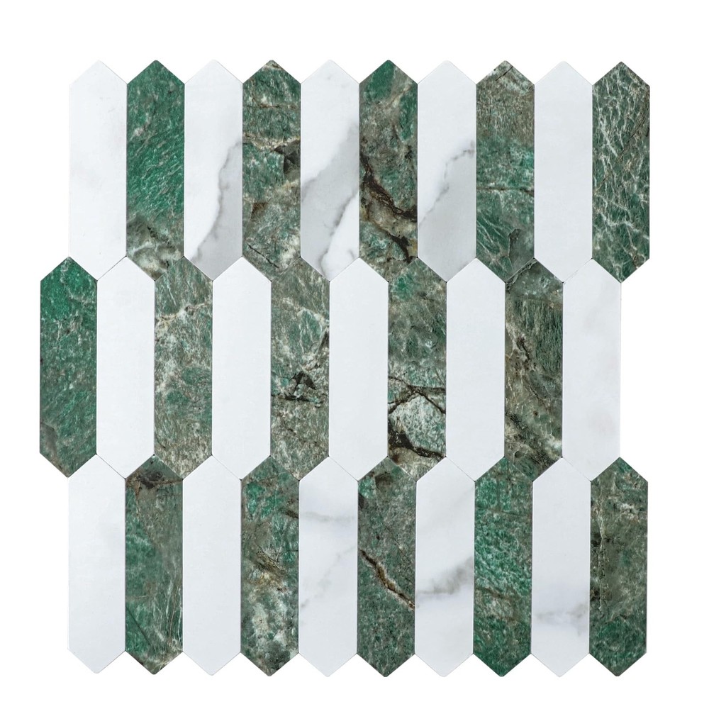 Hexagon Peel and Stick Backsplash Tile - Self Adhesive White Wall Tiles