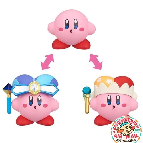 Bandai Kirby Change Copy Ability Mirror & Beam Figure Set fm Japan w/Tracking