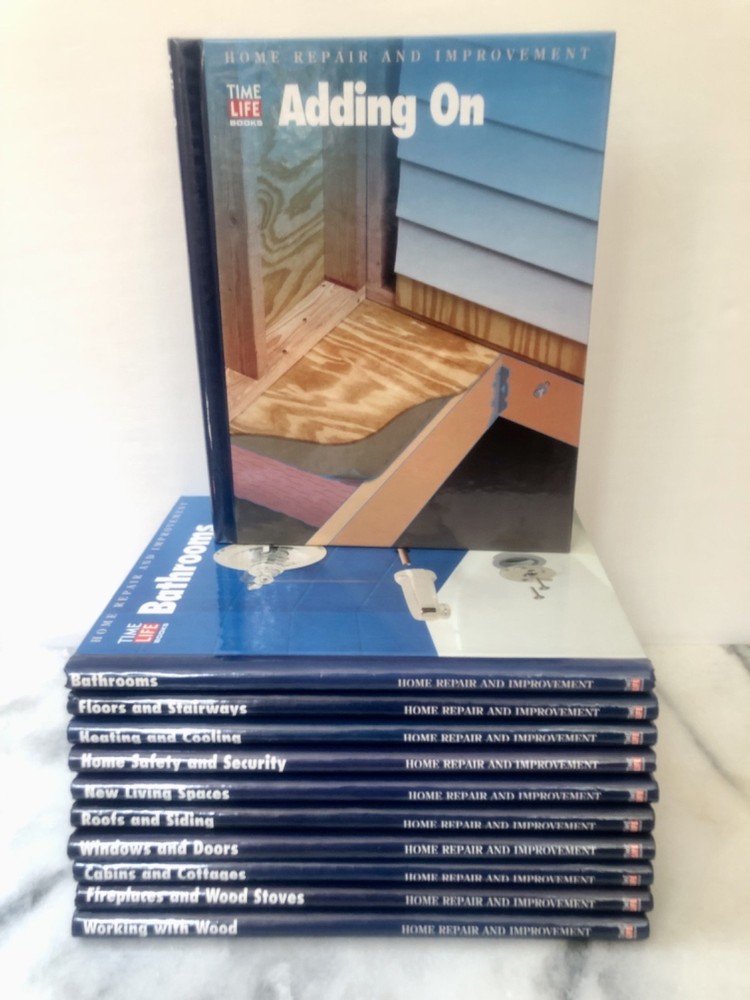 11 Time Life Books Home Repair And Improvement Books, Hard Cover, Spiral Bound