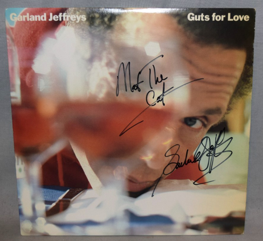 1982 -GARLAND JEFFREYS- Signed/Autograph/Auto Vinyl LP Record Album - Guts Love
