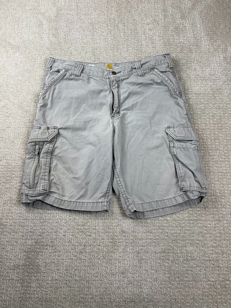 Carhartt Force Shorts Men 36 Cargo Utility Relaxed Fit Cotton Canvas Workwear
