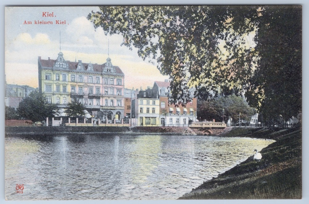 Germany Kiel Kleiner Lake View Schleswig-Holstein Postcard