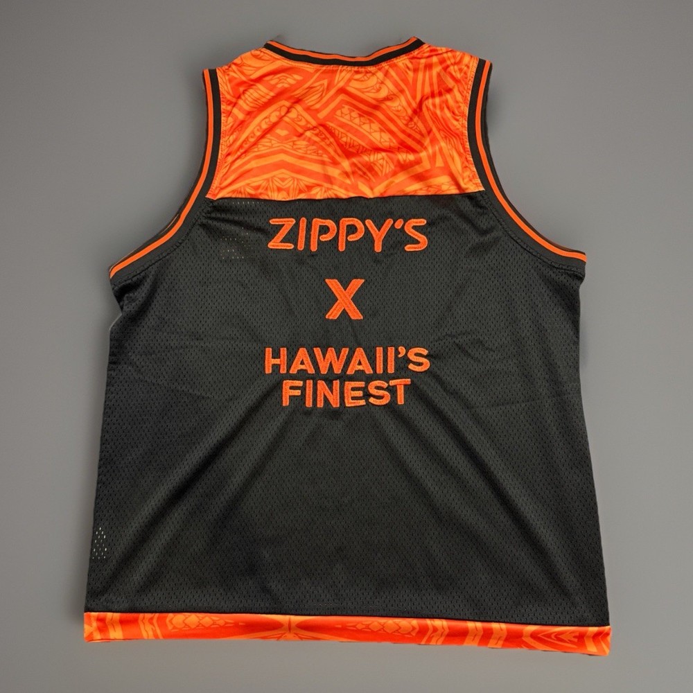 2019 Hawaiis Finest X Zippy’s Jersey  Shirt Active Hawaiian Black Men Size Large