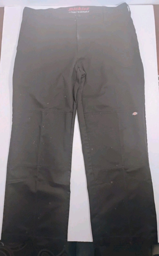 Dickies Weathered Double Knee Work Pants Black 38x29