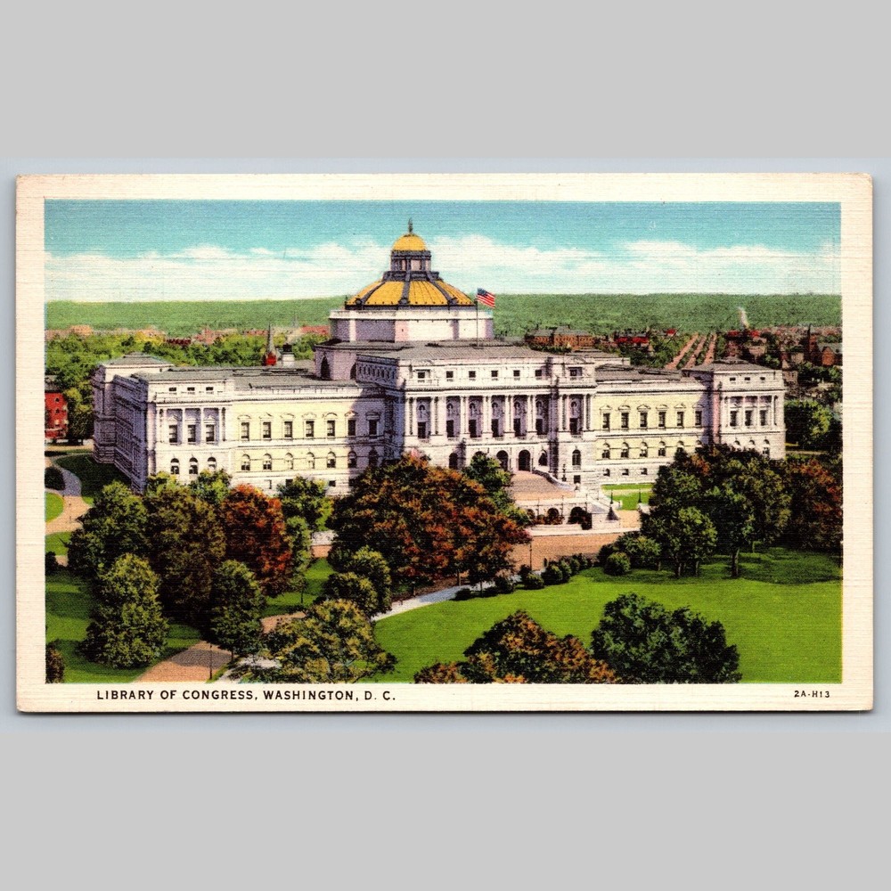 Postcard Library of Congress Washington D.C. Architecture
