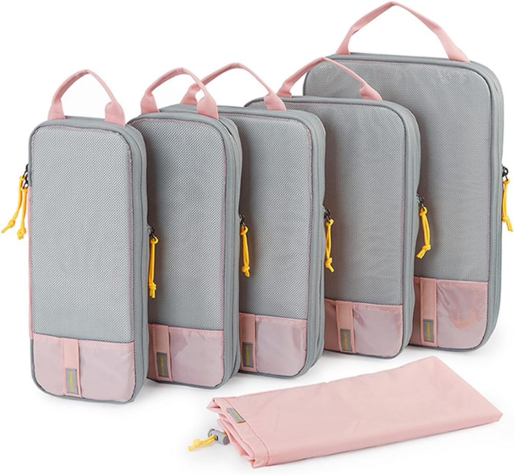 6 Set /4 Set/2 Set Compression Packing Cubes for Travel, Lightweight Luggage Org