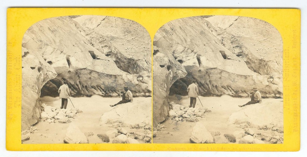 G5146~ FRANCE Savoie Glacier Arch  1860s Stereoview #47 – Wm. England