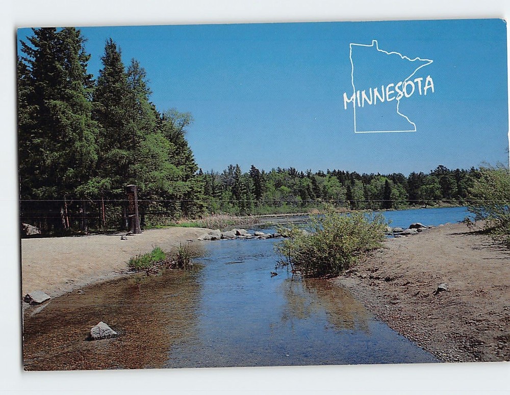 Postcard Mississippi Headwaters Itasca State Park Lake Itasca Minnesota USA