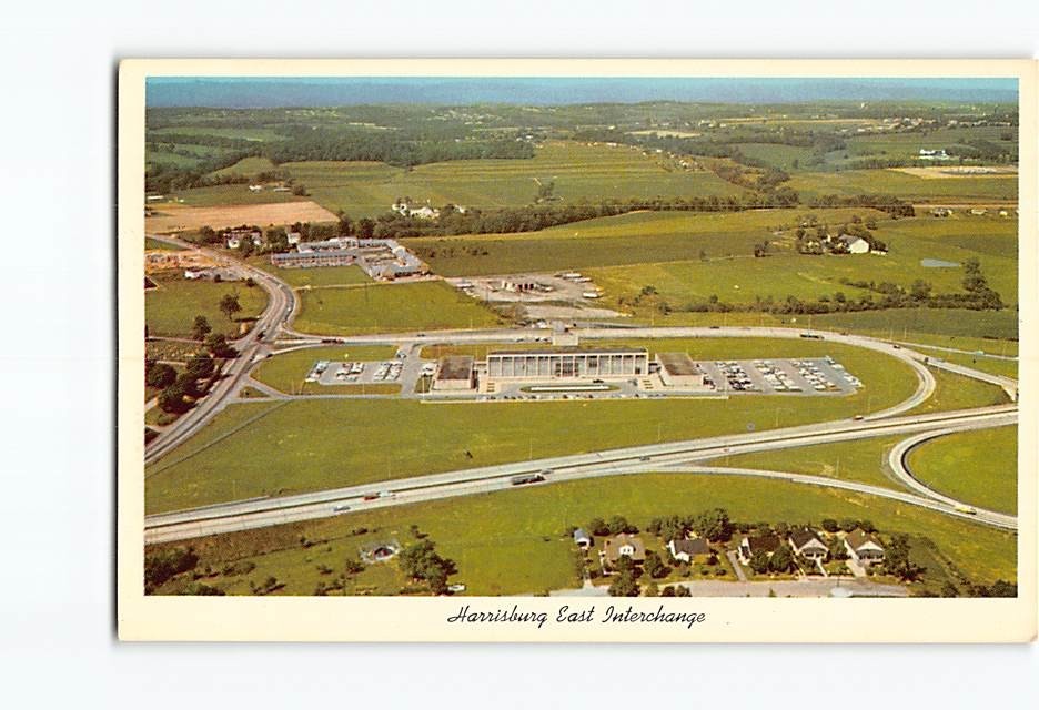Postcard Harrisburg East Interchange Harrisburg Pennsylvania USA