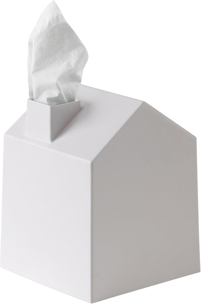 Casa Tissue Box Cover Adorable House Shaped Square Kleenex Box (Only Holder)
