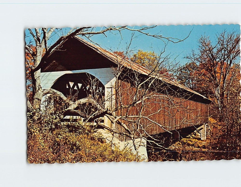 Postcard Covered Bridge At Lyme NH