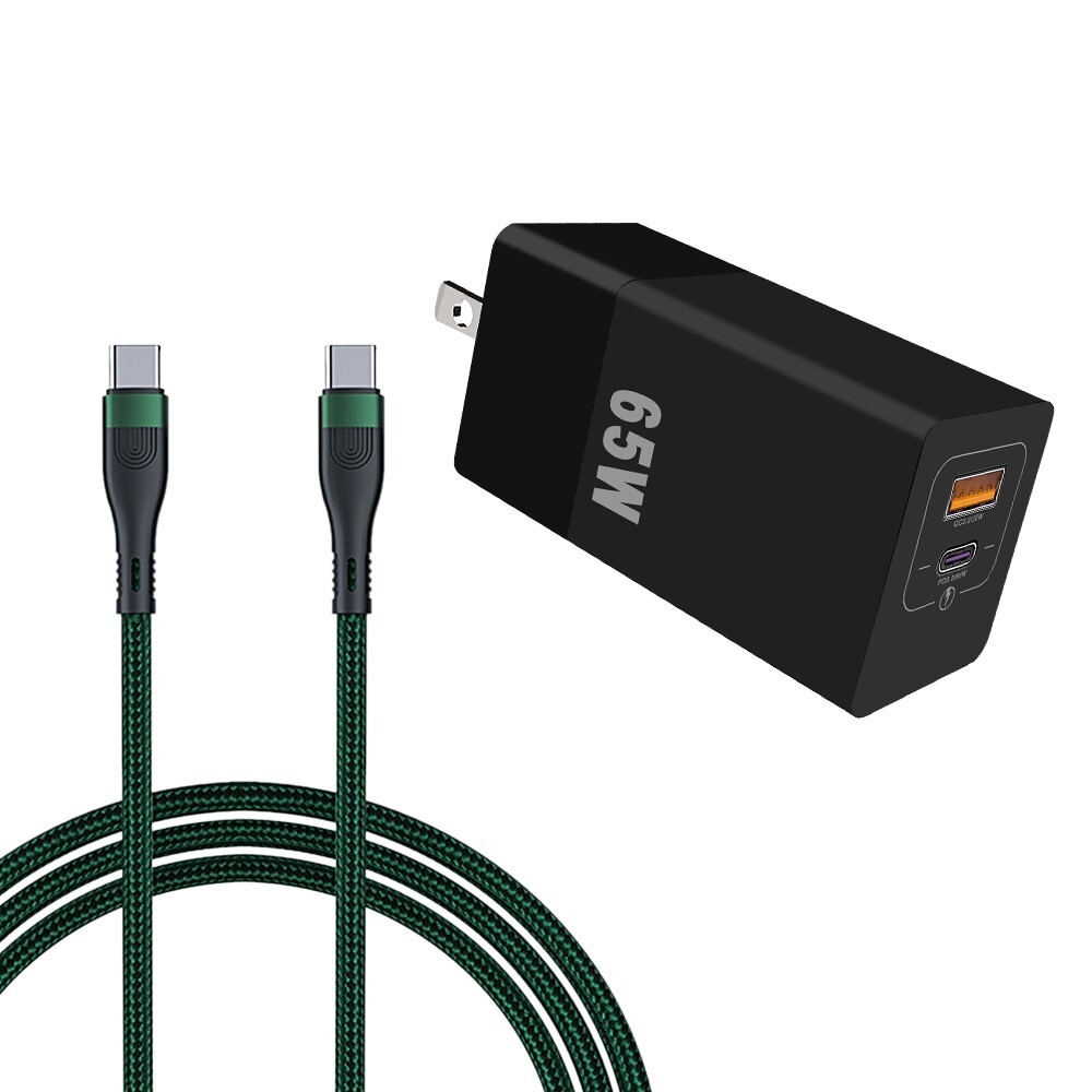 65W USB-C Fast Charger for OnePlus 9 Pro - Portable & Foldable Power Adapter