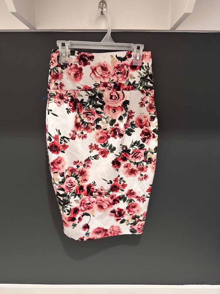 Lovej Womens Floral Pencil Skirt