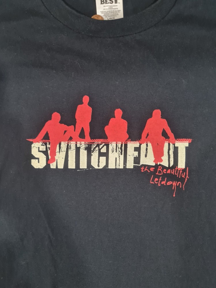 Vintage Switchfoot Band T-shirt Fruit Of The Loom Size: Large Black