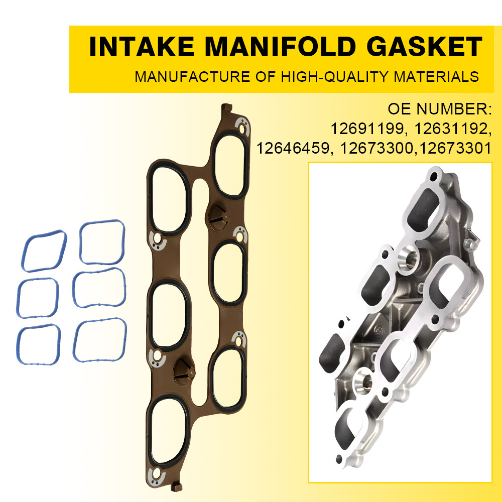 Cylinder Intake Manifold Gasket For Cadillac SRX Chevy GMC Terrain 3.0L 3.6L EPU