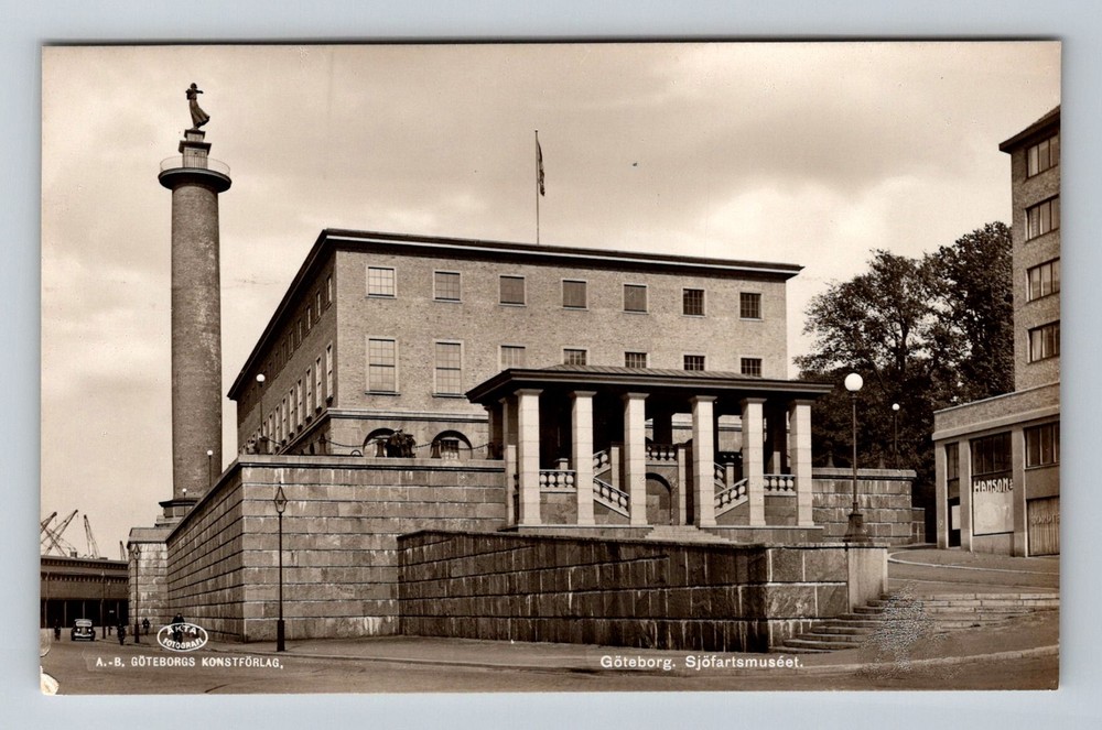 Sweden- Gothenburg Maritime Museum Souvenir Old Postal View PC Vintage Postcard