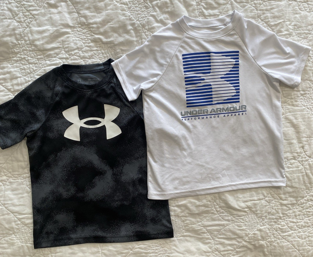 Lot of 2 - Youth Under Armour Short Sleeve T- Shirts, XS