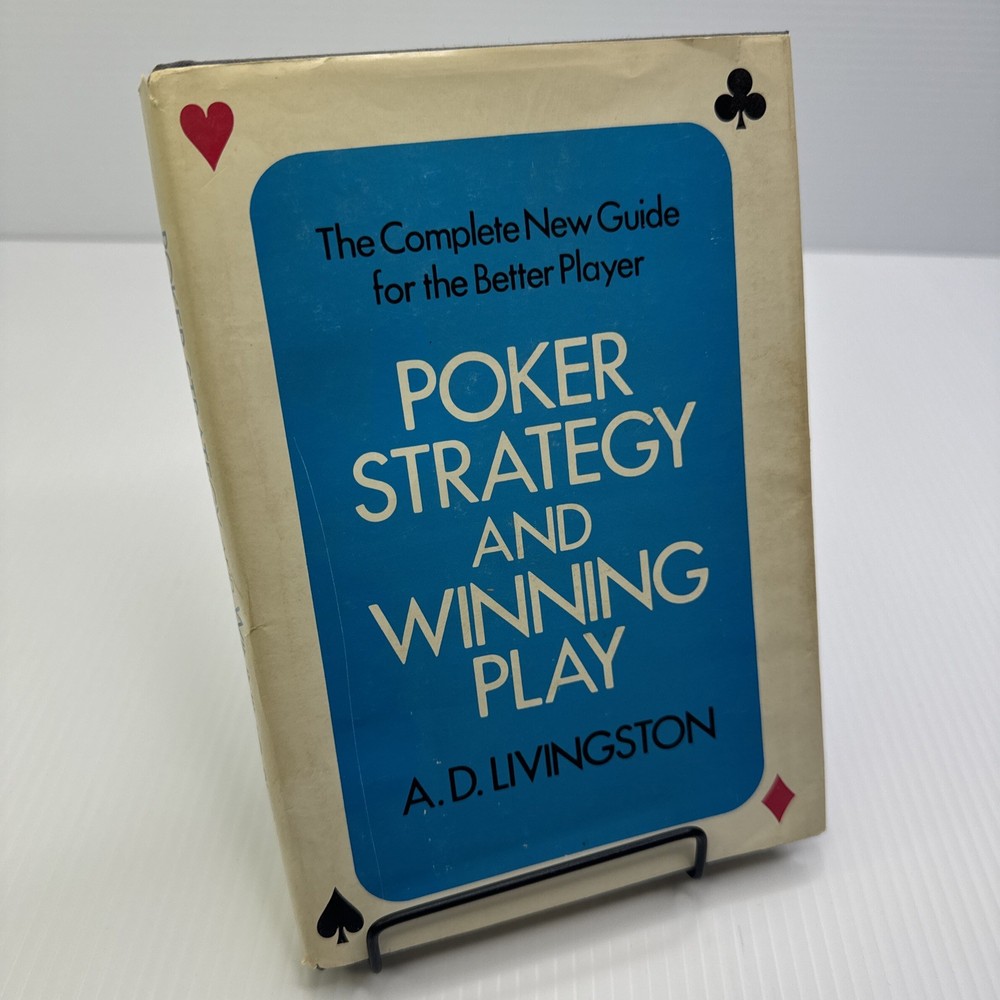 Poker Strategy and Winning Play A. D. Livingston Hardcover 1971 Vintage Poker
