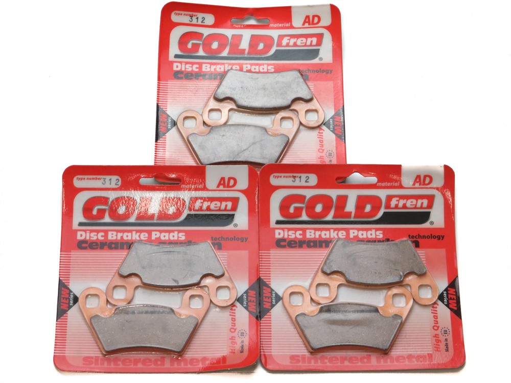 Front & Rear Brake Pads Complete Set for Polaris Ranger Series 10 Bike