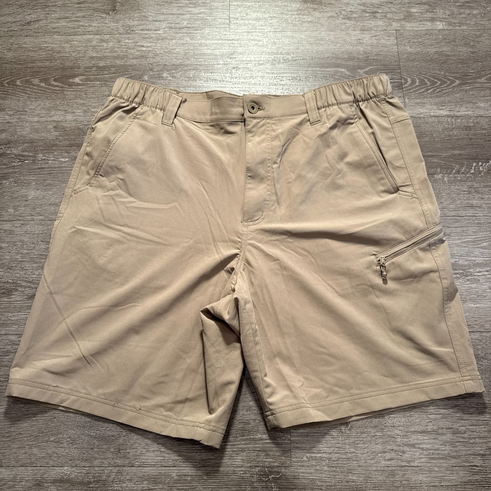 Weatherproof Shorts Mens 38 Beige Cargo Lightweight Stretch Outdoor Nylon 9