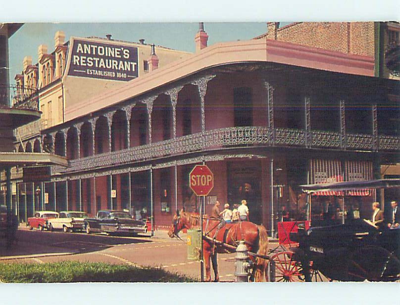 Pre-1980 OLD CARS & ANTONIE'S RESTAURANT New Orleans Louisiana LA p7086