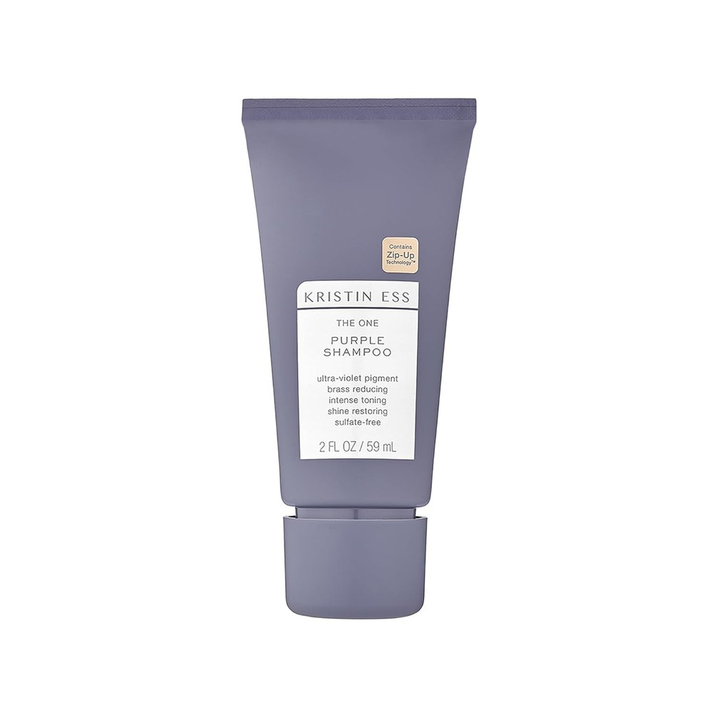 Kristin Ess Purple Shampoo Mini Travel Size 2 oz for Vibrant Hair