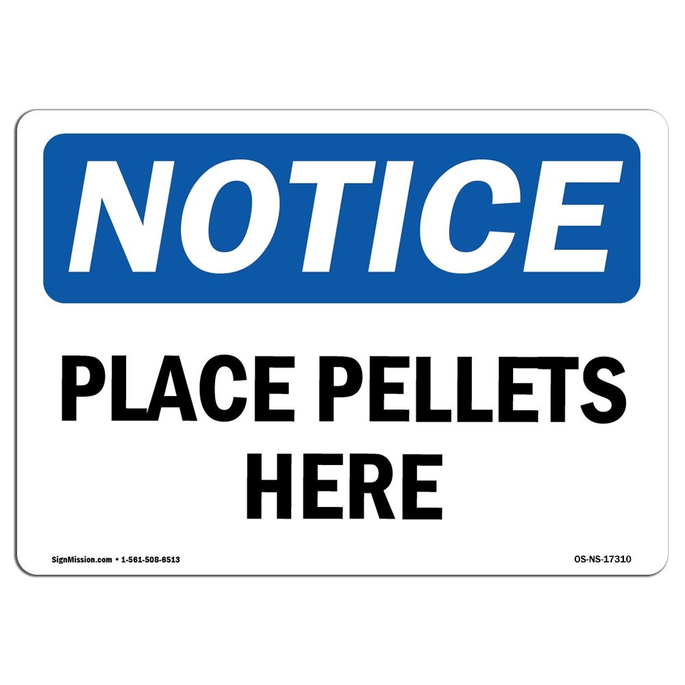 Rigid Plastic Notice Sign Place Pallets Location Label for Warehouse Area