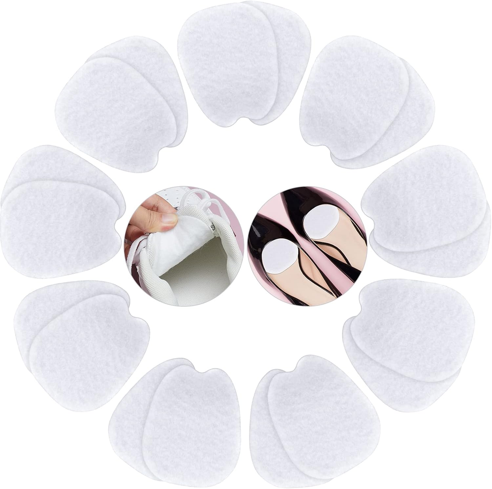 9 Pairs Non-Slip Adhesive Felt Shoe Tongue Pads for Comfort & Fit